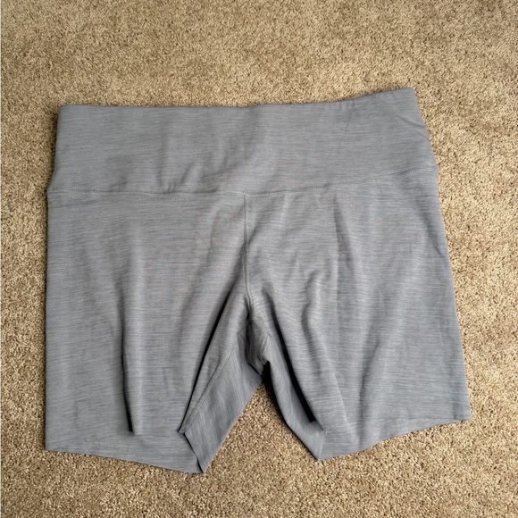 Nike Pants - Nike Women's Light Gray High-Waist Bike Shorts